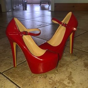 Red high heels
